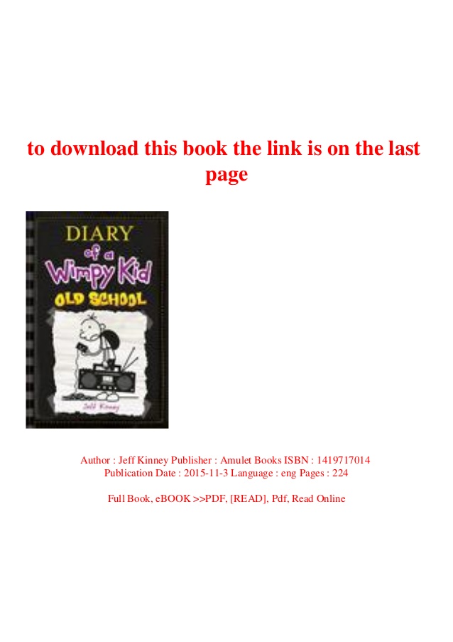 diary of a wimpy kid 1 7 pdf free download